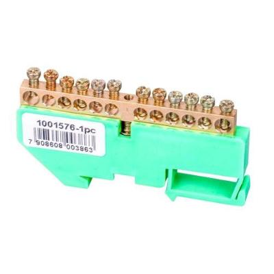 Acessorios Eletricos Barramento Terra Trilho Din 12 Furos Taf 36508 Aterramento Bivolt Latao