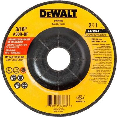 Disco de Desbaste DW80403 para Metais Ferrosos com 2 Telas DEWALT 115MM