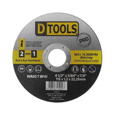 Disco de Corte Linha Pro para Aço e Aço Inox Dtools 10 Unidades