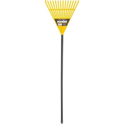 Vassoura Plástica para Grama 3129132000 14 Dentes Amarelo Vonder 1,2M