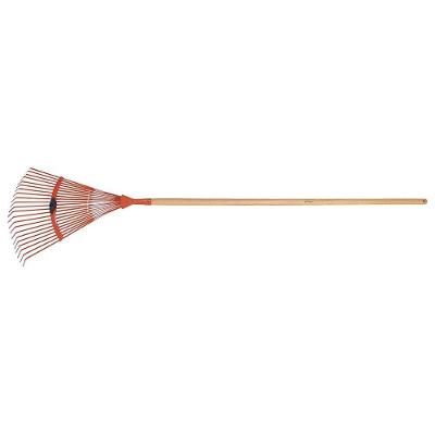 Vassoura para Jardim 22 Dentes Cabo 120cm com Palhetas Reguláveis em Aço Inox Tramontina