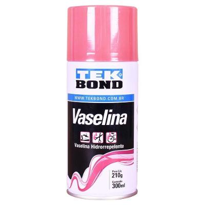 Vaselina em Spray Resistente à Água com Proteção Contra Oxidação Transparente Tekbond 300ML