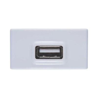 Tomada USB 1A Liz com Saída USB Bivolt Branca Tramontina