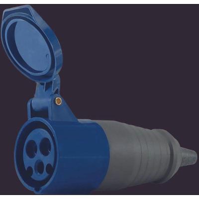 Tomada Embutir Acoplamento 2P+T 16A 200-250V Azul 6H para Conexao Segura em Sistemas Eletricos