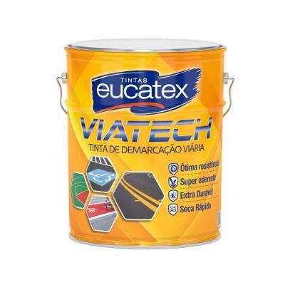 Tinta Viatech Demarcação Viária Máxima Resistência Cinza Médio Eucatex 18L
