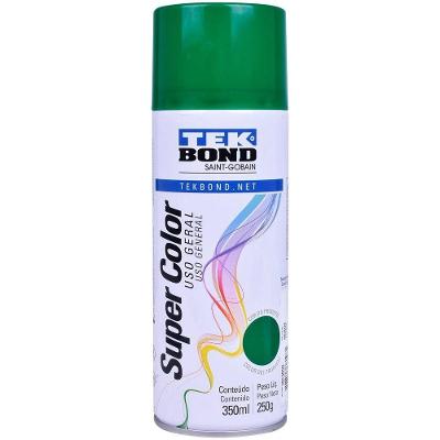 Tinta Spray Super Color para Uso Geral Verde Tekbond 350ML