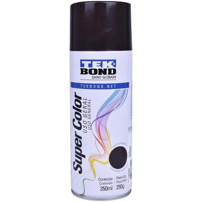 Tinta Spray Super Color Uso Geral Secagem Rápida Marrom Tekbond 350ML
