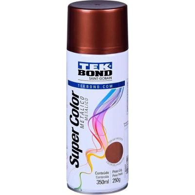 Tinta Spray Metálico Cobre com Efeito Luminoso Tekbond 350ML