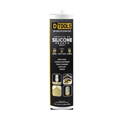 Selante 34818 Silicone Vedação Impermeabilização Branco Dtools 250G