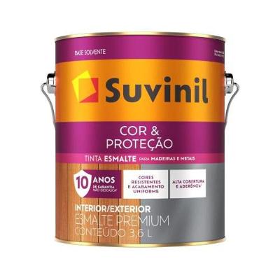 Tinta Esmalte Cor & Proteção Fosco Proteção Duradoura Preto Suvinil 3,6L