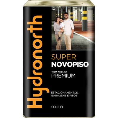 Tinta Acrílica 7561 para Piso com Acabamento Semi Brilho Cinza Chumbo Hydronorth 18L