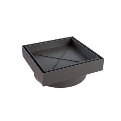 Ralo Oculto Quadrado com Captação de Água Servida Cinza Estrela 15CM