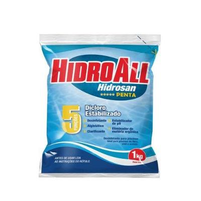 Produto para Piscina Hidrosan Penta com Tratamento 1kg Hidroall do Brasil