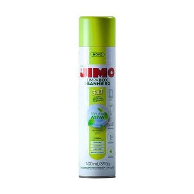 Produto de Limpeza Limpa Box Banheiro Aerossol para Superficies Lavaveis 400ML Jimo