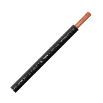Cabo Flexível 36600 para Instalação Elétrica Bivolt 4MM Preto Cobrecom