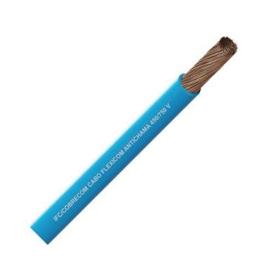 Cabo Fio Flexível 10MM Azul para Instalação Elétrica Bivolt Cobrecom