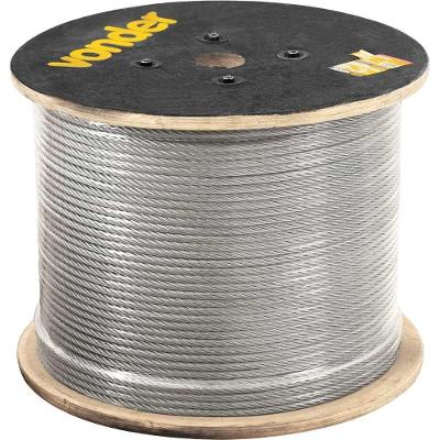 Cabo de Aço 3526095619 Resistência à Corrosão 6 X 19S Aço Galvanizado Vonder
