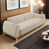 Sofá 04 Lugares Para Sala De Estar Kiev 260 Cm Bege C-107 - 13