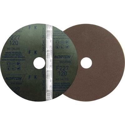 Lixa em Disco F227 para Lixamento com Costado de Fibra Maior Vida Util 115MM Norton