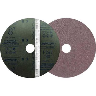 Lixa em Disco F-247 com Costado de Fibra Grão 80 180MM 7" Norton