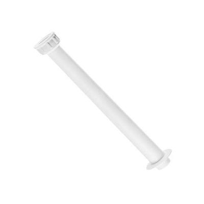 Braço para Chuveiro 33CM de Parede com Luva PVC Poliestireno Branco Herc
