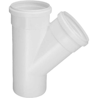 Junção Simples para Esgoto 629 DN 100 PVC Branco Conforme Normas Brasileiras Krona