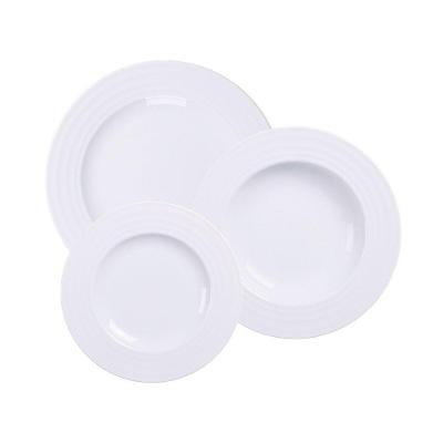 Jogo de Pratos Vibrare 12 Peças Porcelana Decorada Tramontina