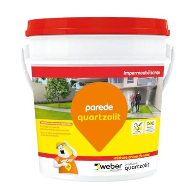 Impermeabilizante Parede Branca 3,6kg Quartzolit - Impermeabiliza e Sela - Protege Contra Umidade