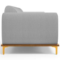 Sofá 03 Lugares Para Sala De Estar Kiev 210 Cm Cinza D-315 - 3