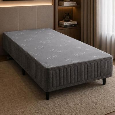 Base para Cama Box Solteirão CR460B Estrutura em Madeira Cinza Multimóveis