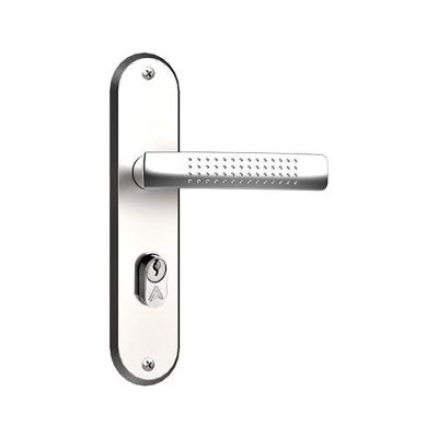 Fechadura de Embutir F-2600-64 de Espelho para Porta de Madeira Cromada
