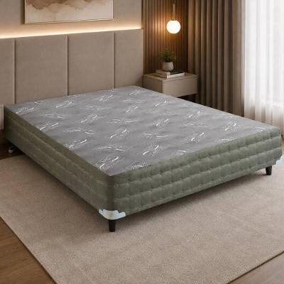 Base para Cama Box Casal CR463C Estrutura em Madeira Superfície Antideslizante Cinza Multimóveis