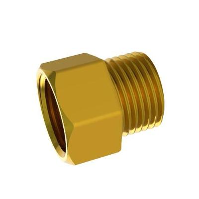 Aumento Latão 1-2 Curto 2cm Real Metais Prolongador para Instalação Hidráulica 2CM