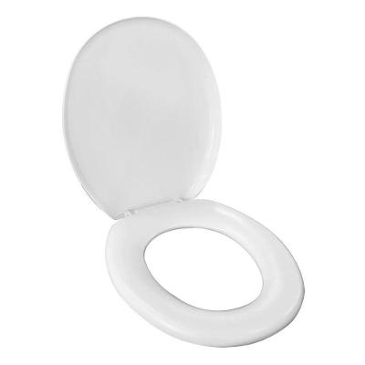 Assento Sanitário Almofadado Oval Termoplástico Ajustável com Sistema Mantém em Pé Branco Astra