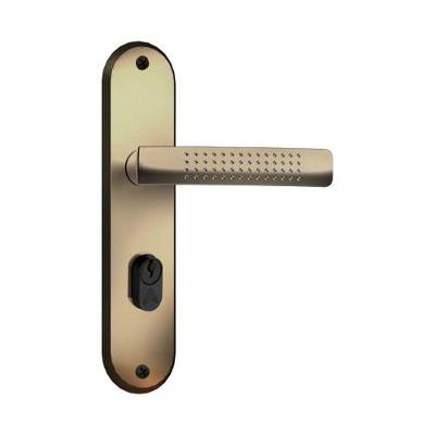 Fechadura Externa F-2600-64 de Embutir Alta Segurança Bronze Latonado Bivolt