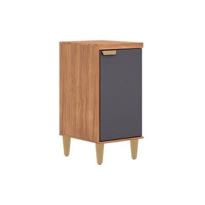 Balcão de Cozinha Elena 1 Porta MDF 40CM Cinamomo-Titanium MGM