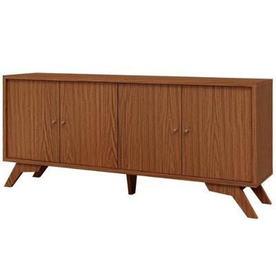 Balcão Buffet TB232PN 4 Portas MDF 180CM Marrom Dalla Costa Móveis