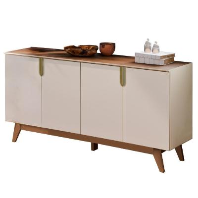 Balcão Buffet Recife 4 Portas sem Gavetas MDP-MDF 160CM Off White Möbler