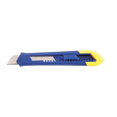 Estilete Standard Irwin 18MM com Lâmina Aço Carbono 3x Mais Durável Inox