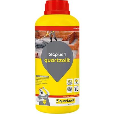 Aditivo para Concretos e Argamassa Tecplus 1 Impermeabilizacao Branco Quartzolit 1L