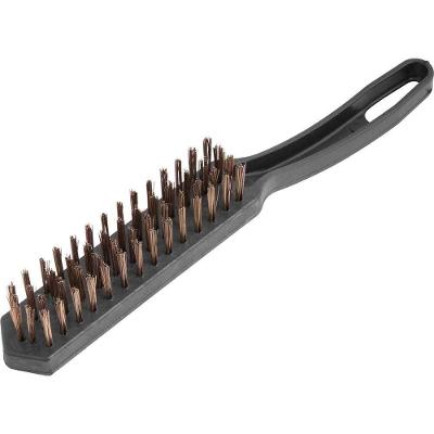 Escova Manual 6315004000 com Cerdas de Aço Carbono 4 Fileiras Cabo de Plástico Vonder