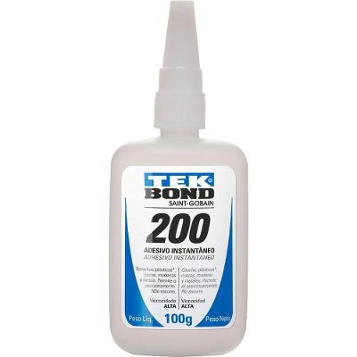 Adesivo Instantâneo Tekbond 200 Colagem Extraforte Transparente 100G