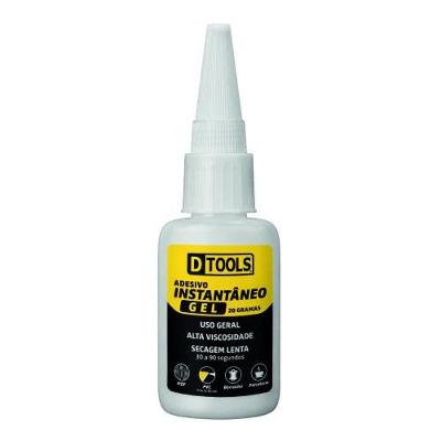 Adesivo Instantâneo em Gel para Colagem Rápida Alta Fixação 20G Dtools
