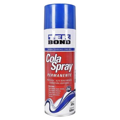 Adesivo em Geral Cola Spray Fixação Permanente Alto Poder de Cobertura Tekbond
