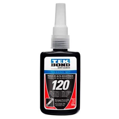 Adesivo de Trava Parafuso 120 Alto Torque Alta Resistencia Preto Tekbond 50G