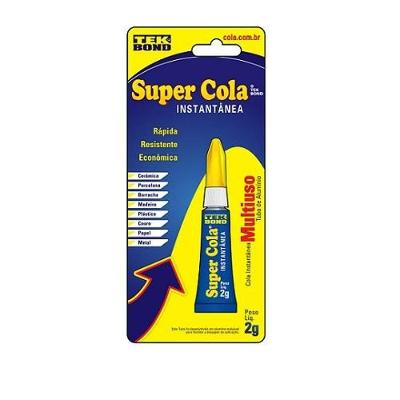 Adesivo de Contato Super Cola Blister Alta Velocidade de Cura 2G Tekbond