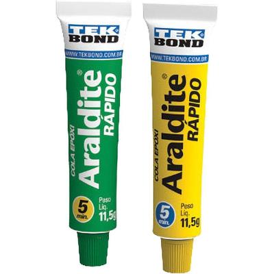 Adesivo Epóxi Bi Componente Rápido Secagem Rápida Amarelo Tekbond 23G