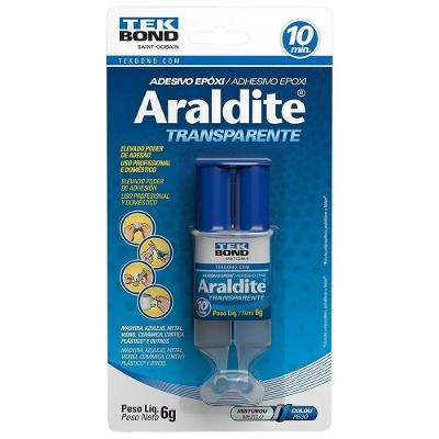 Adesivo Epoxi Araldite Transparente Multiuso para Pequenas Superficies Tekbond 6G