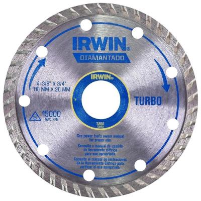 Disco Diamantado IW13893 Corte Seco Banda Turbo 110MM 20MM Irwin
