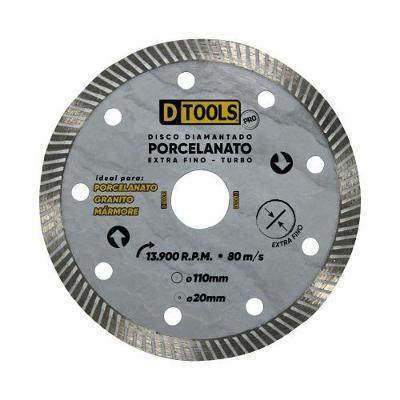 Disco Diamantado Pro para Corte Turbo em Porcelanato 110X20MM Dtools